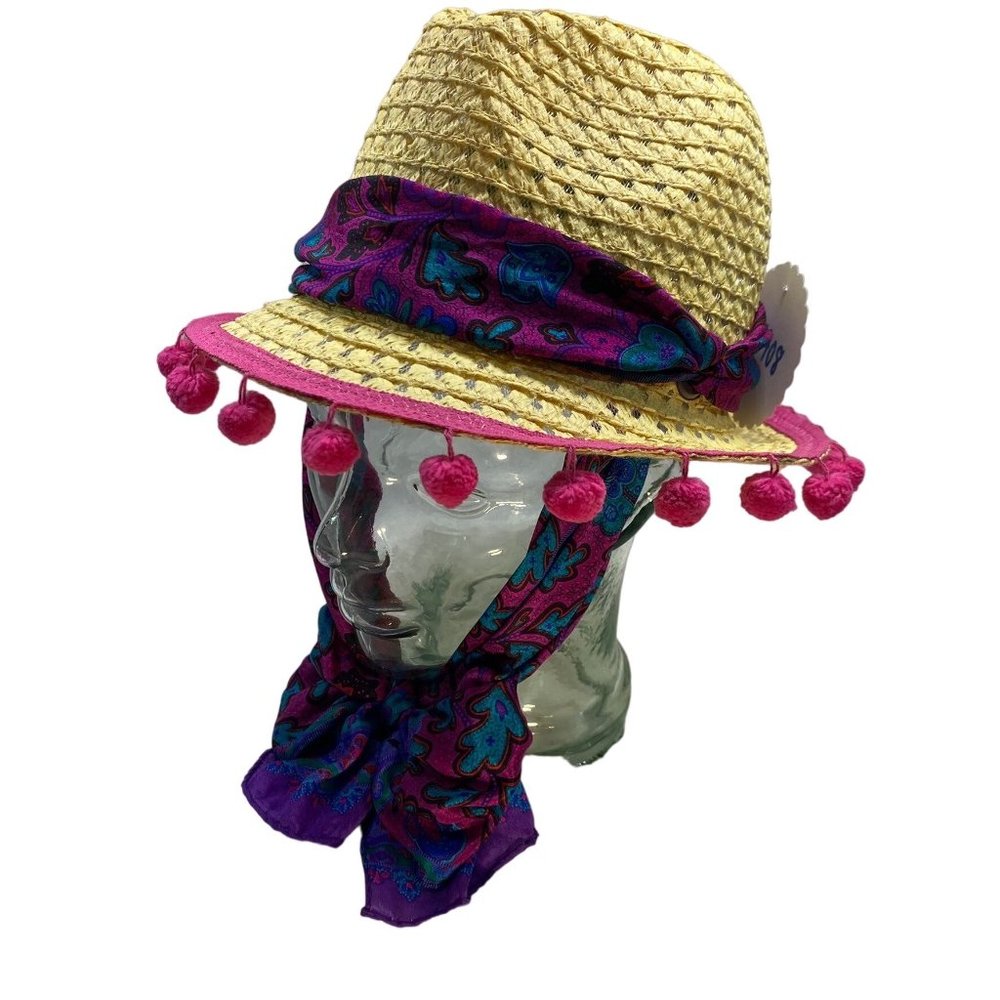 Plasma Beamz Handmade Pom-Pom Chin Strap Fedora OS